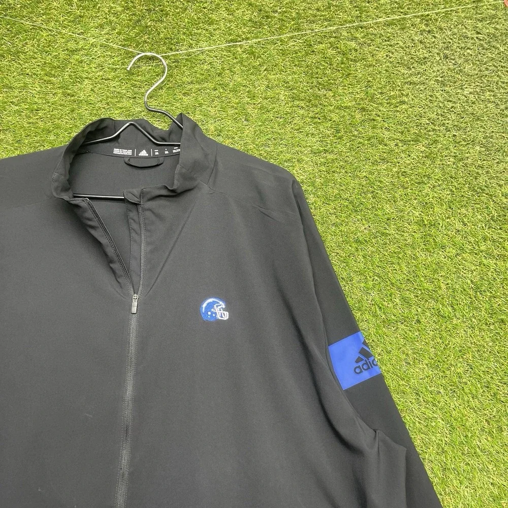 Vintage San Diego Chargers 1/4 Zip Pullover Mens 2XL Golf Adidas Black Shirt